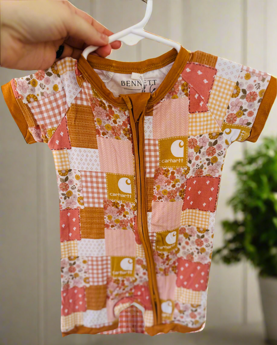 Springtime Patches Shorty Zip